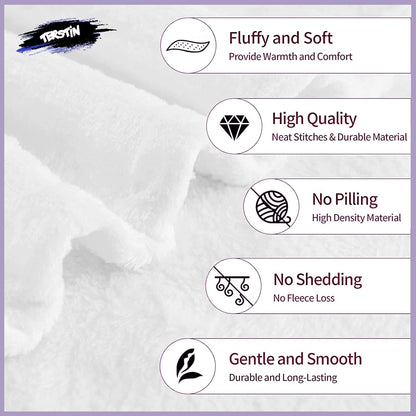 Pet Name Blanket Soft Flannel Throw with Paw Prints (40"x30")